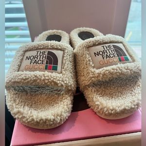 The north face x Gucci clothing sandals